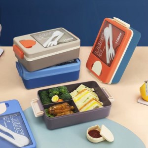 ظرف غذای مستطیل 3 خونه کد 1773